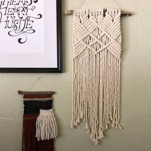 Modern Boho Style Macrame Wall Hanging